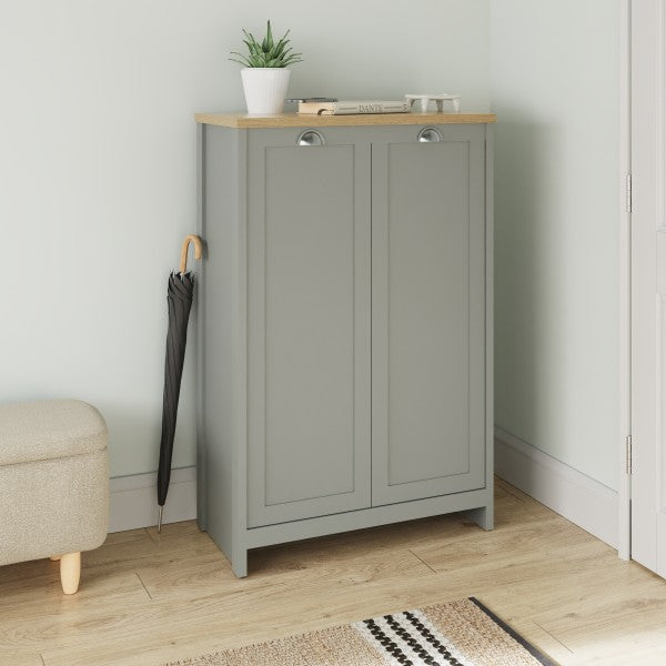 GFW Lancaster 2 Door Shoe Cabinet