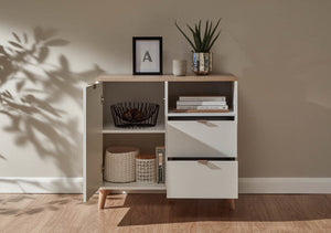 GFW Alma Compact Sideboard Drawers Open-Better Bed Company 