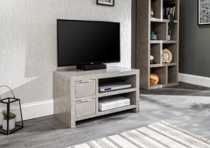 GFW Bloc 2 Drawer TV Unit From Another View-Better Bed Company 