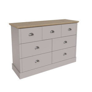 GFW Kendal 4+3 Drawer Chest From Side-Better Bed Company