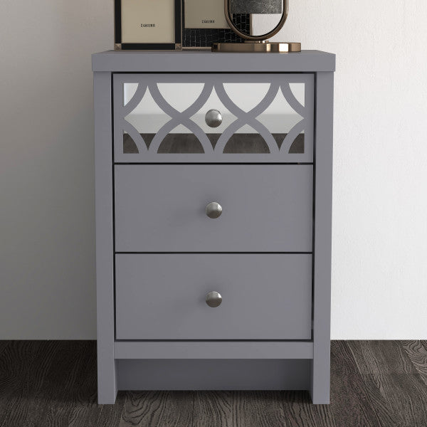 GFW Arianna 3 Drawer Bedside