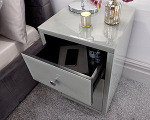 GFW Amalfi 3 Draw Bed Side Table Inside Draw View-Better Store 