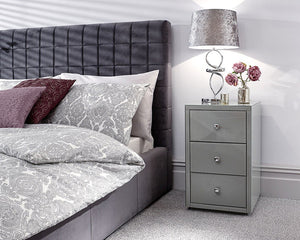 GFW Amalfi 3 Draw Bed Side Table-Better Store 