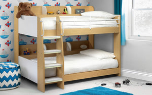 Julian Bowen Domino Marpel and White Bunk Bed-Better Bed Company