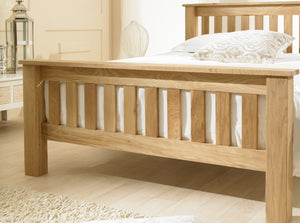 Emporia Beds Richmond Chunky Oak Double Bed Foot Board-Better Store 