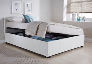 GFW Side Lift Ottoman Bed White-Better Bed Company
