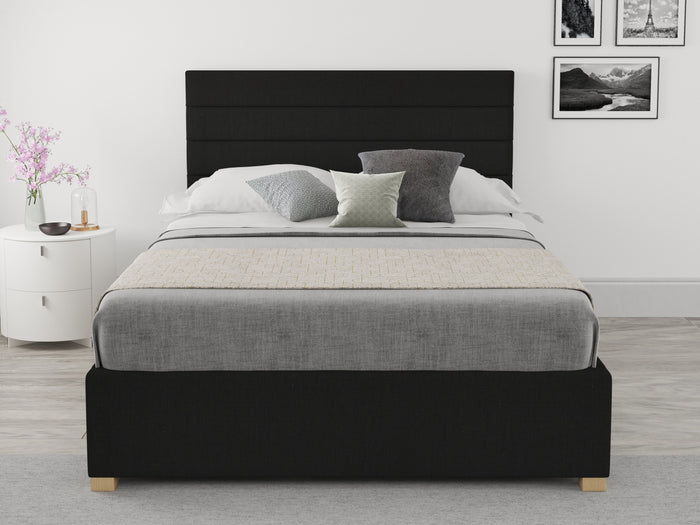 Better Night Time Weave Ebony Small Double Ottoman Bed