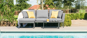 Maze Rattan Pulse Sofa Set Flanelle-Better Bed Company